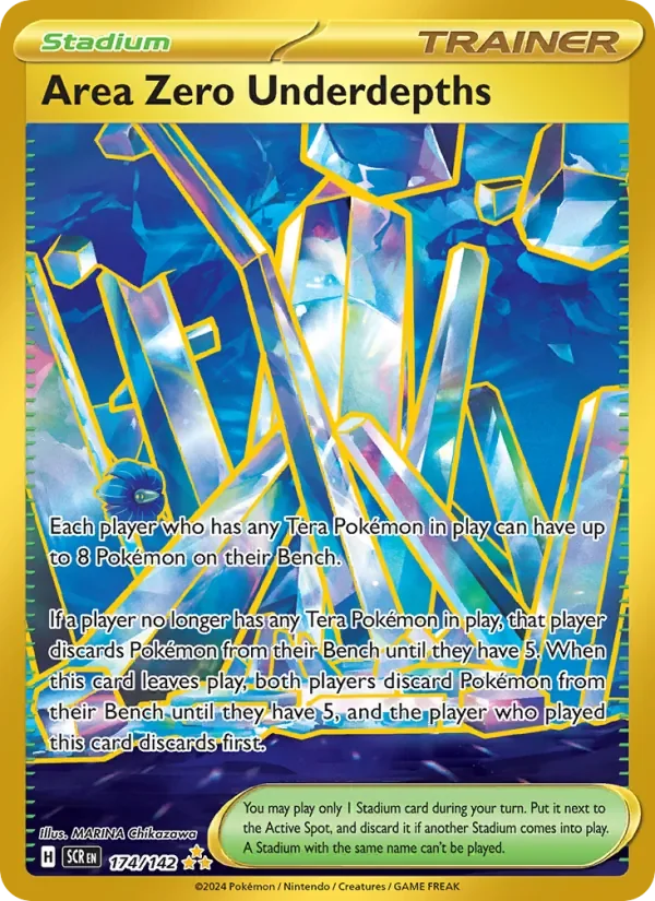Area Zero Underdepths - Full Art - Gold