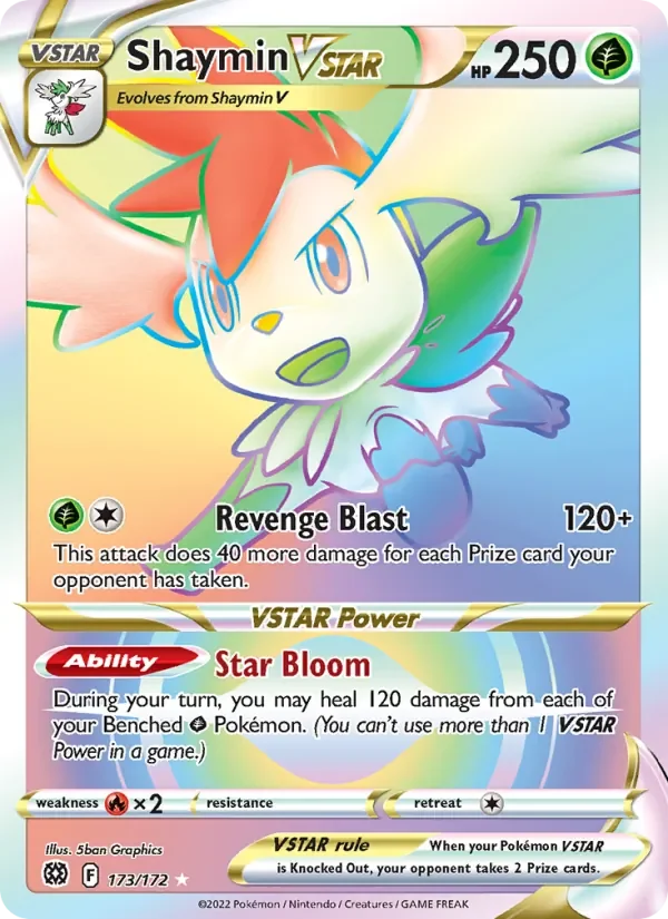 Shaymin VSTAR - Holo - Rainbow