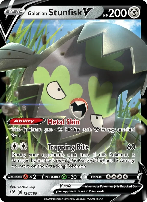 Galarian Stunfisk V - Holo
