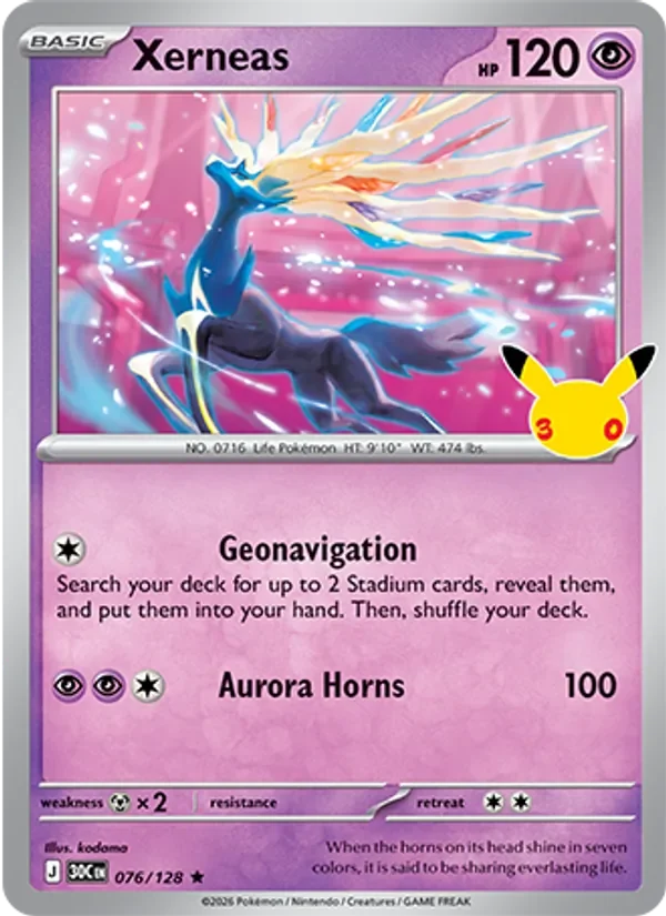 Xerneas - Non-holo - 30th Anniversary