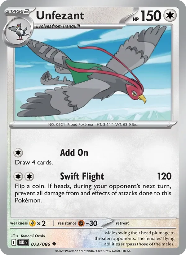Unfezant - Non-holo