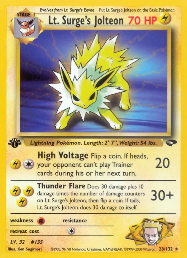 Lt. Surge's Jolteon - Non-holo