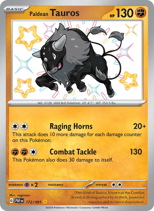 Paldean Tauros - Holo