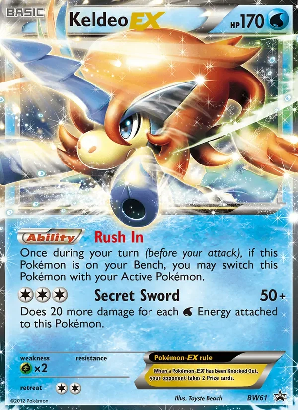 Keldeo-EX - Non-holo