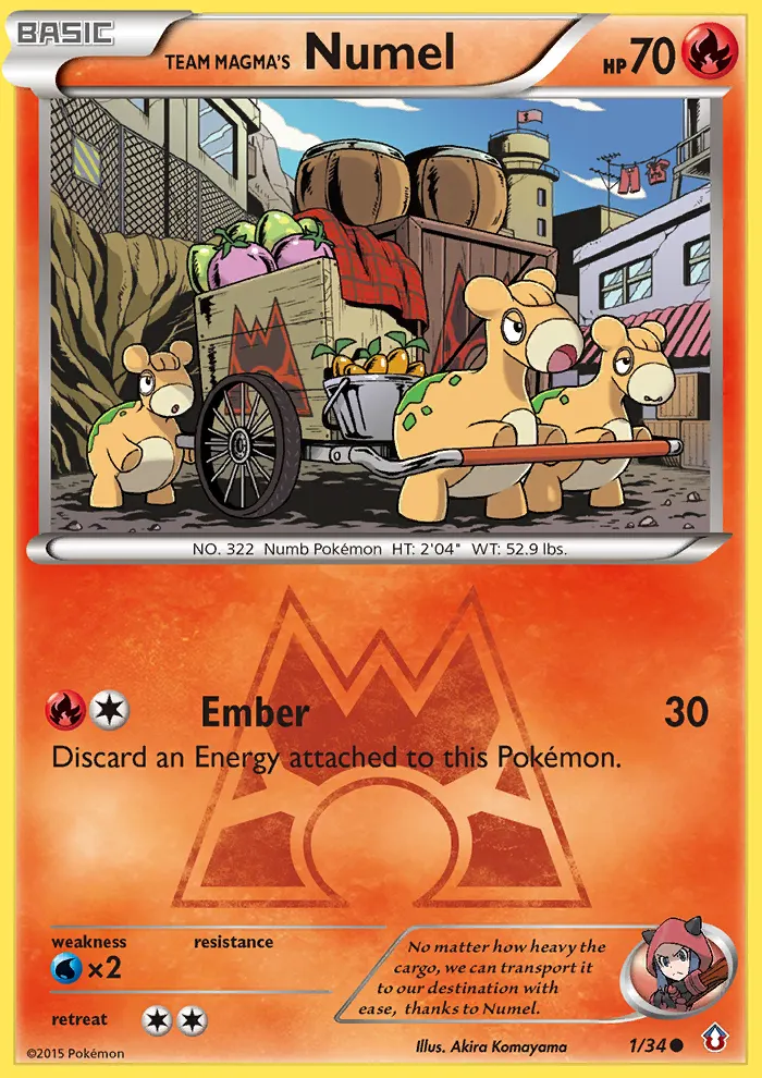 Team Magma's Numel - Non-holo