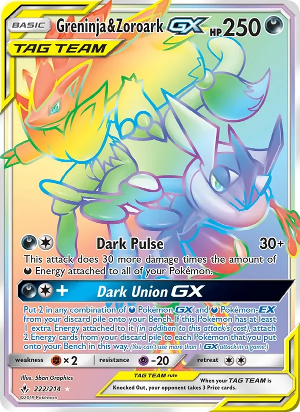 Greninja & Zoroark GX - Non-holo