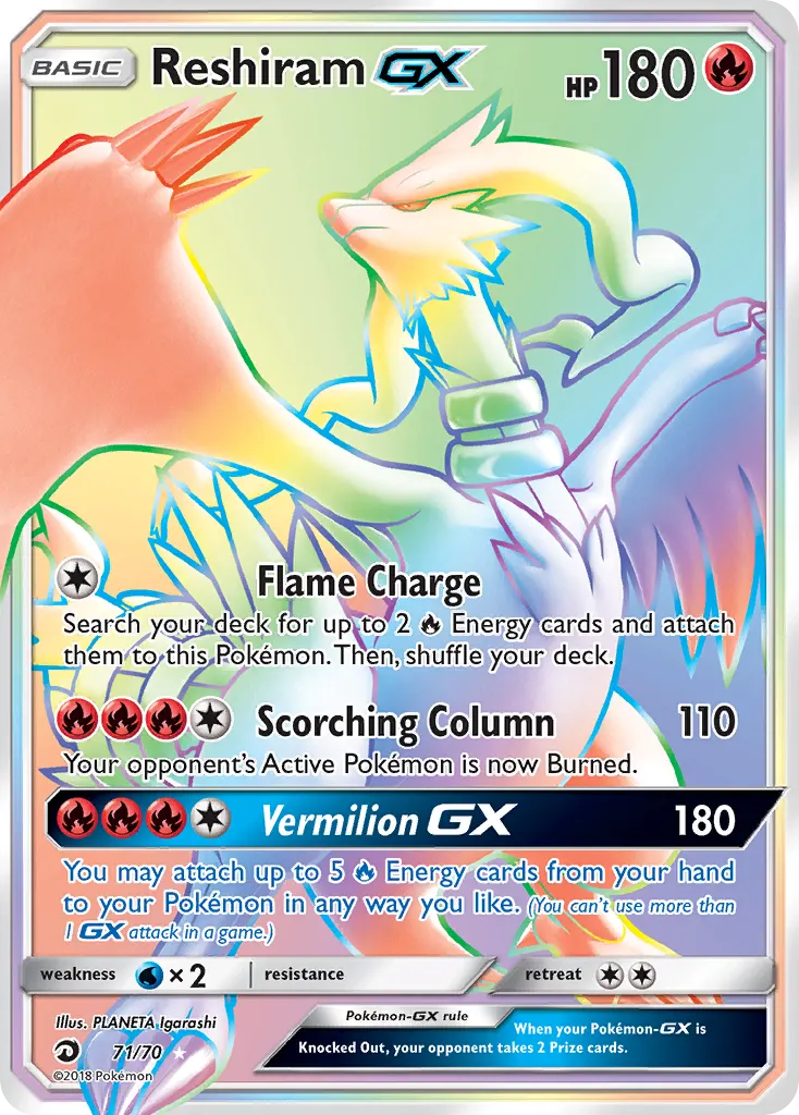 Reshiram GX - Non-holo