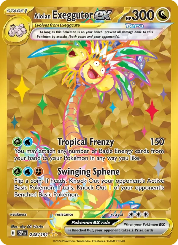 Alolan Exeggutor ex - Full Art - Gold