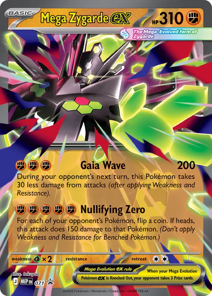 Mega Zygarde ex - Holo