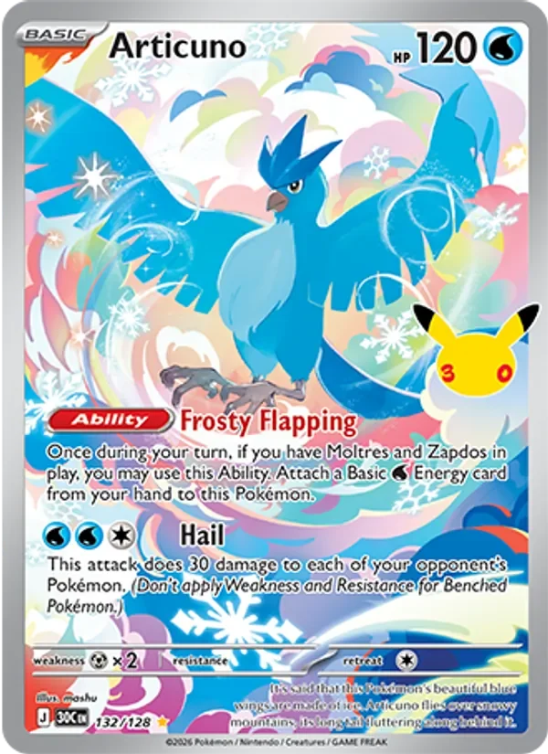 Articuno - Full Art - 30th Anniversary