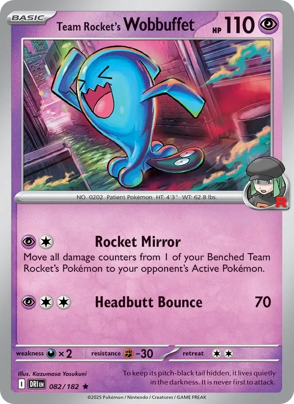 Team Rocket's Wobbuffet - Holo