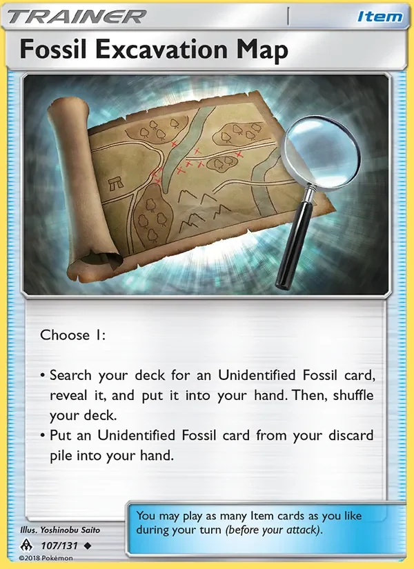 Fossil Excavation Map - Non-holo