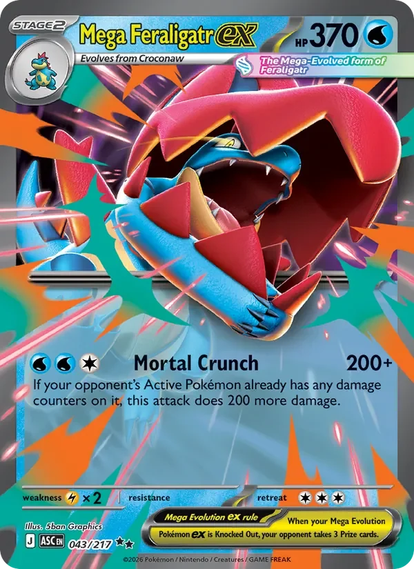 Mega Feraligatr ex - Holo