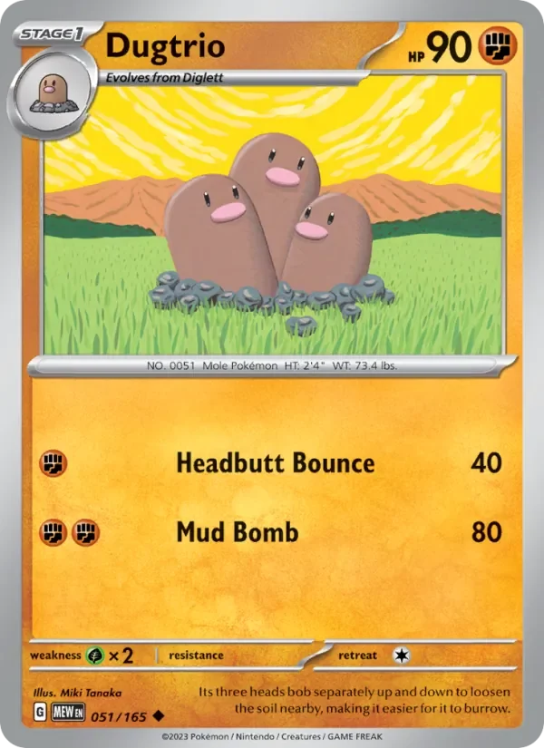 Dugtrio - Non-holo