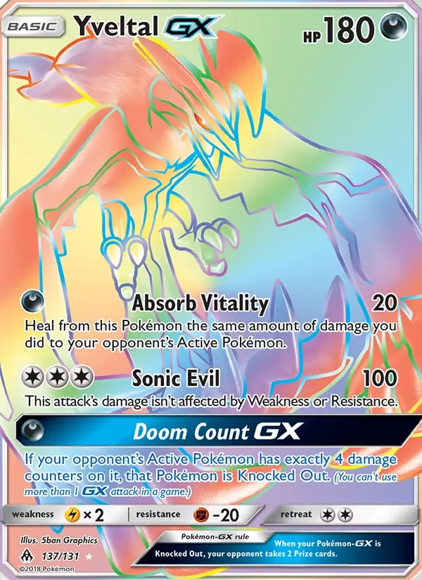 Yveltal GX - Non-holo
