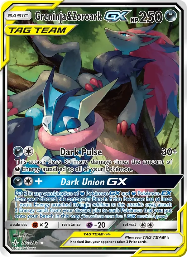 Greninja & Zoroark GX - Non-holo