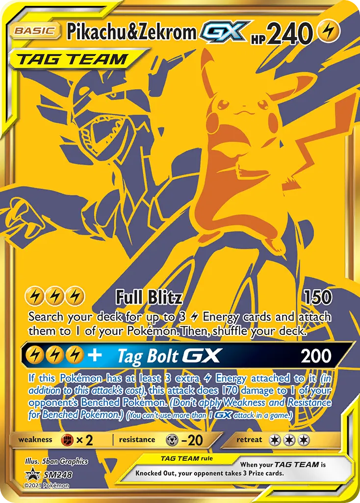 Pikachu & Zekrom GX - Holo