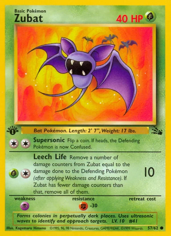 Zubat - Non-holo - 1999-2000 copyright