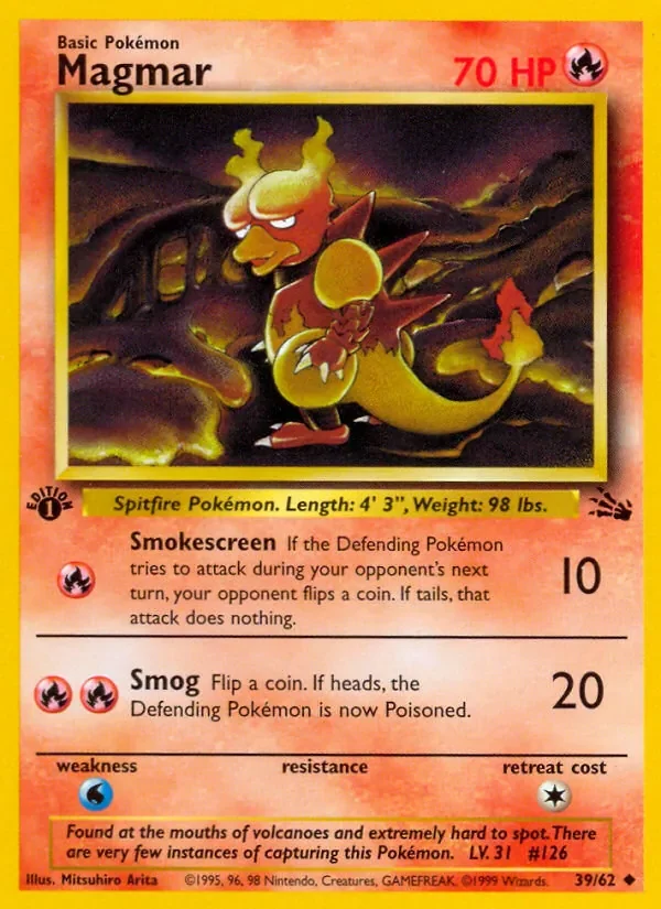 Magmar - Non-holo - 1999-2000 copyright