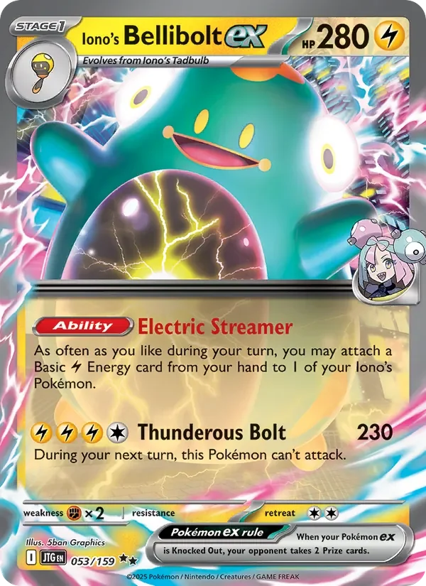 Iono's Bellibolt ex - Holo