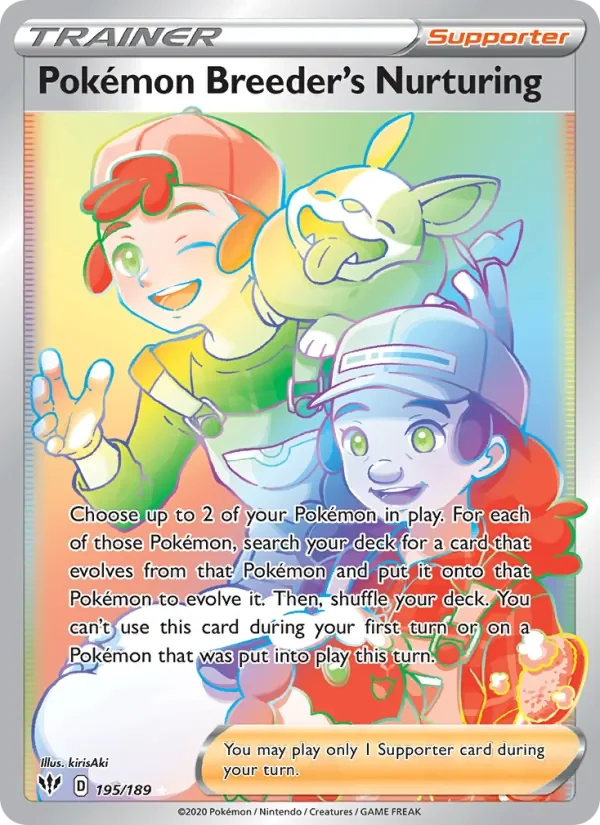 Pokémon Breeder's Nurturing - Holo - Rainbow
