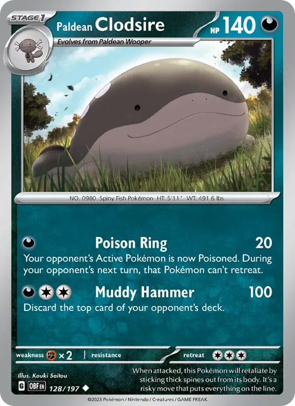Paldean Clodsire - Non-holo