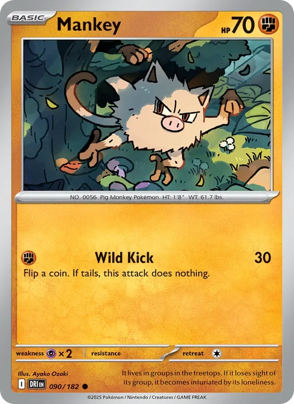 Mankey - Non-holo