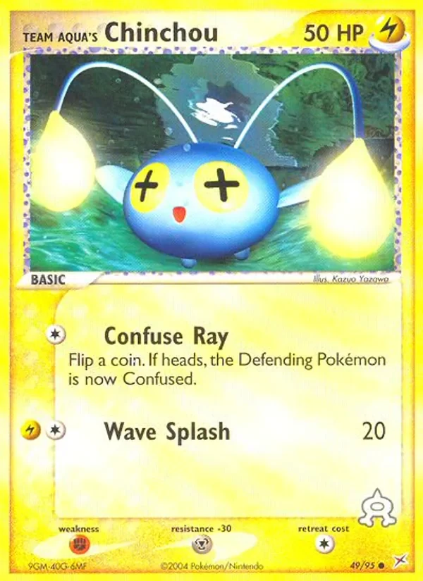 Team Aqua's Chinchou - Non-holo