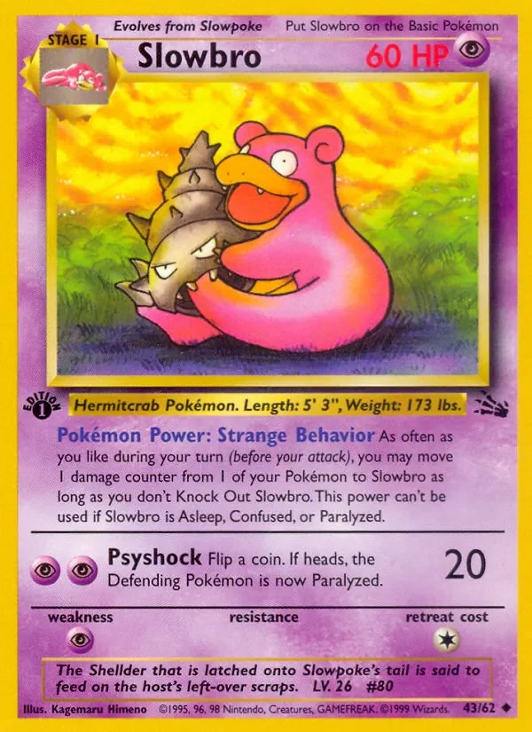 Slowbro - Non-holo - 1999-2000 copyright