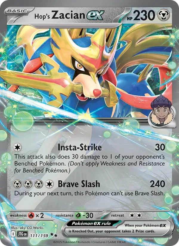 Hop's Zacian ex - Holo