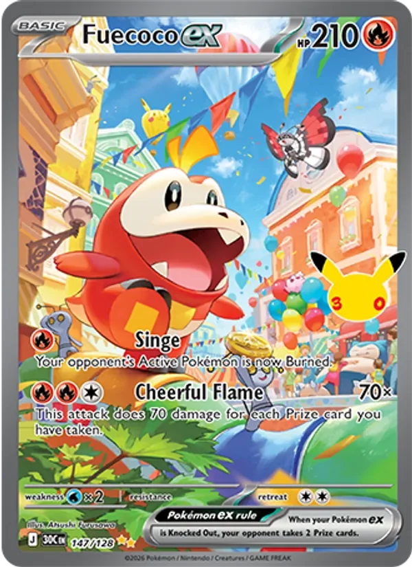 Fuecoco ex - Full Art - 30th Anniversary