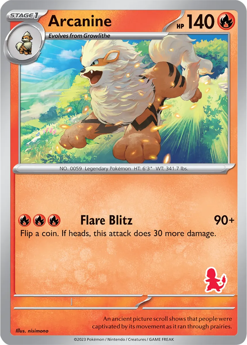 Arcanine - Non-holo - Charmander