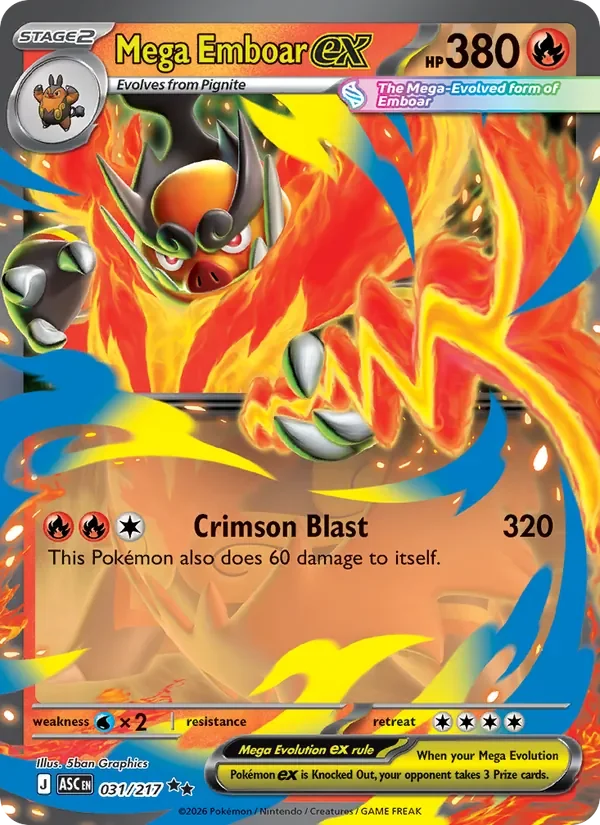 Mega Emboar ex - Holo