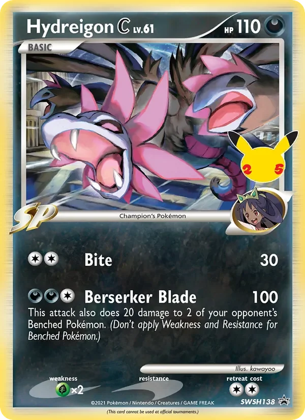 Hydreigon C - Holo - 25th Celebration