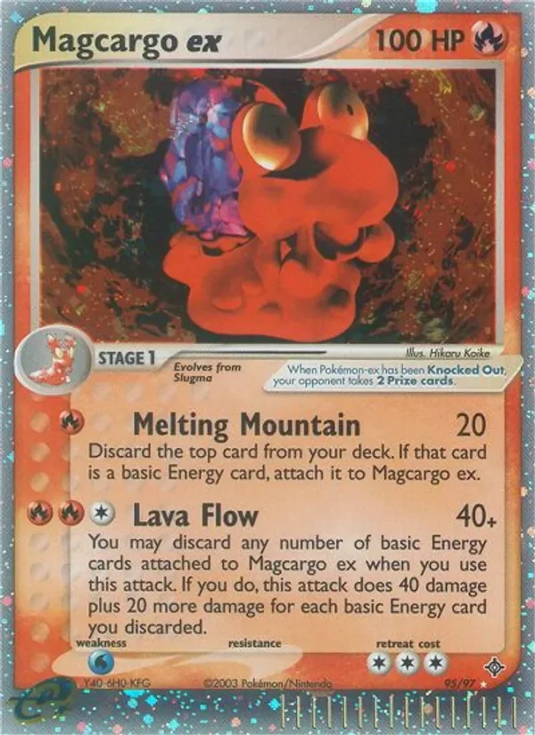 Magcargo ex - Holo