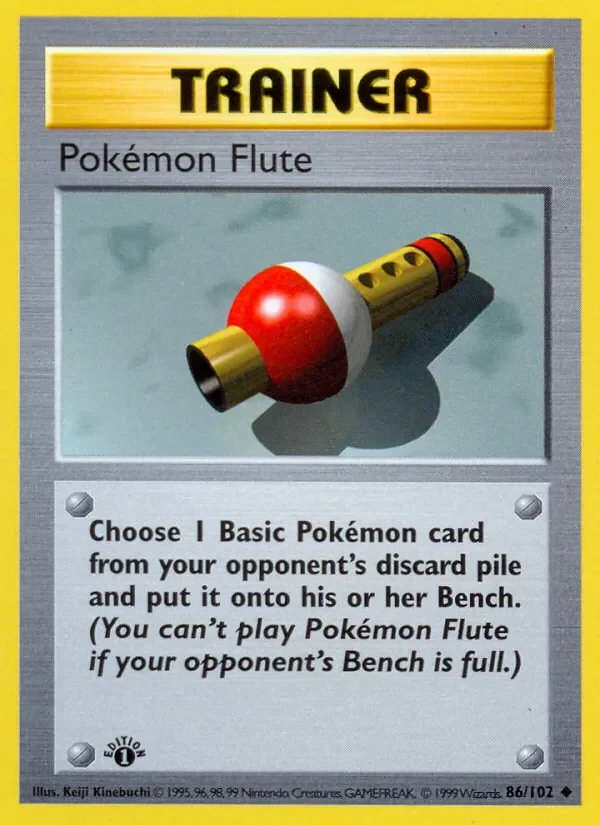 Pokémon Flute - Non-holo - 1999-2000 copyright