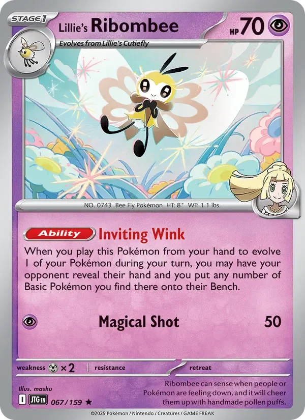 Lillie's Ribombee - Non-holo - Player Rewards Program