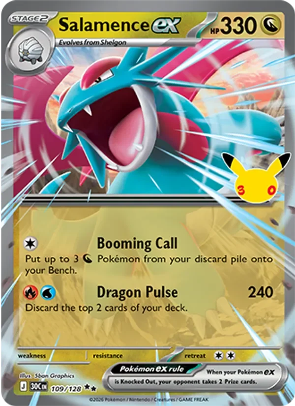 Salamence ex - Holo - 30th Anniversary