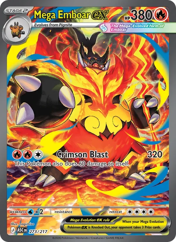 Mega Emboar ex - Full Art