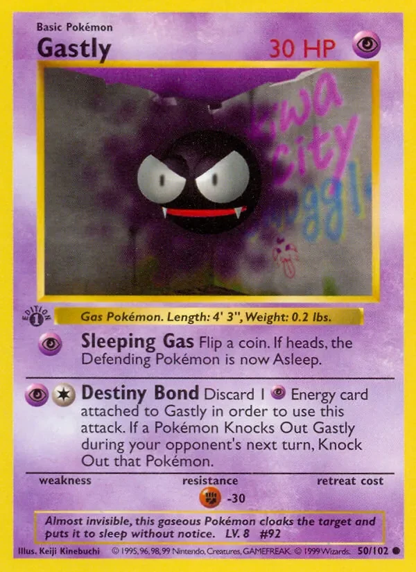 Gastly - Non-holo - 1999-2000 copyright