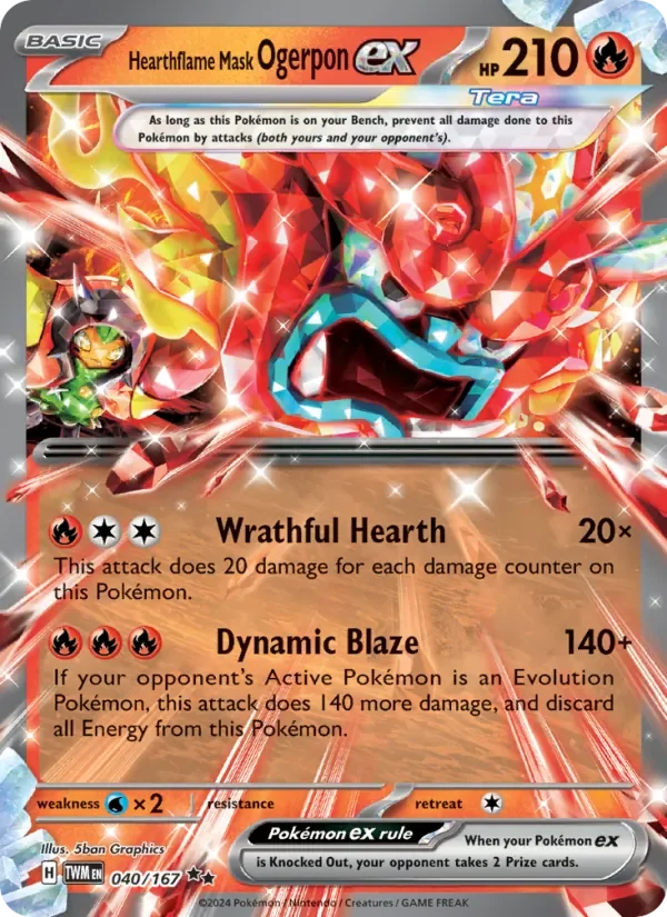 Hearthflame Mask Ogerpon ex - Holo