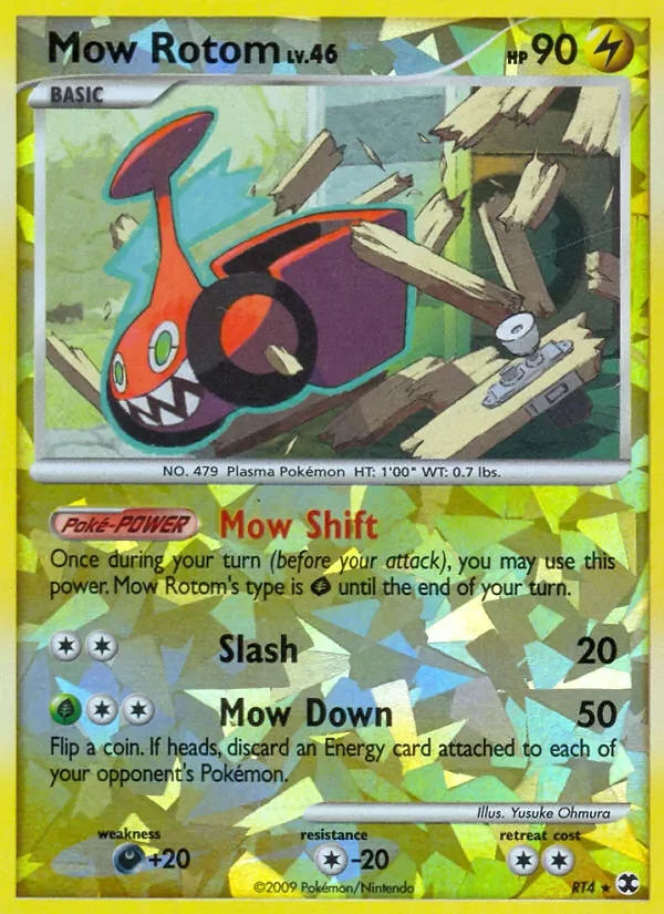 Mow Rotom - Reverse holo - Cracked Ice