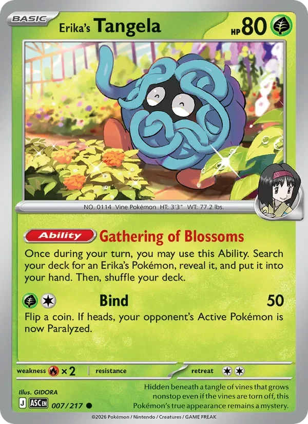 Erika's Tangela - Non-holo