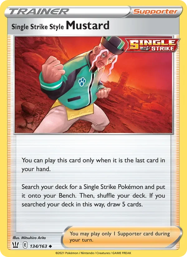 Single Strike Style Mustard - Non-holo
