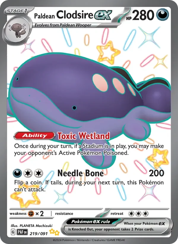 Paldean Clodsire ex - Full Art