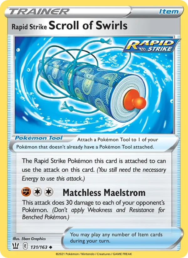Rapid Strike Scroll of Swirls - Non-holo