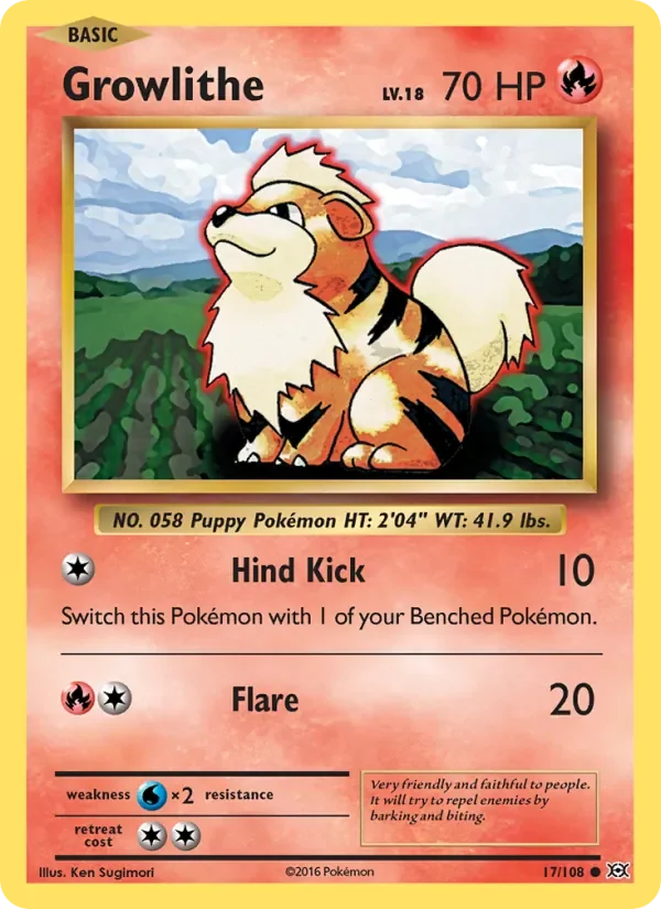 Growlithe - Non-holo