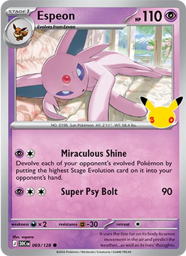 Espeon - Non-holo - 30th Anniversary
