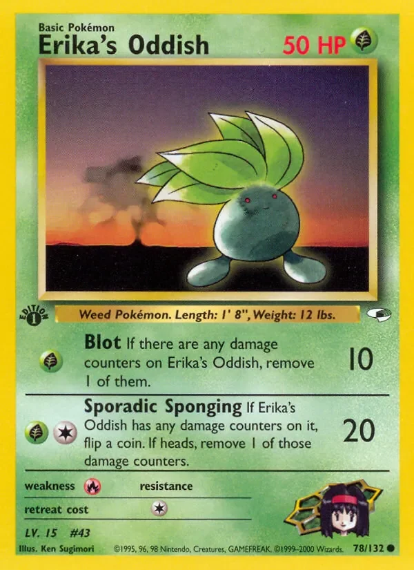 Erika's Oddish - Non-holo