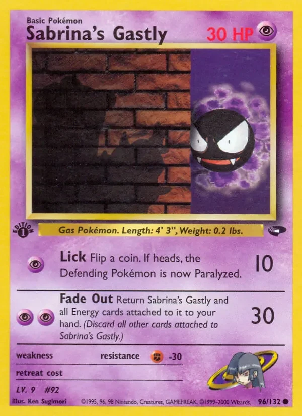 Sabrina's Gastly - Non-holo